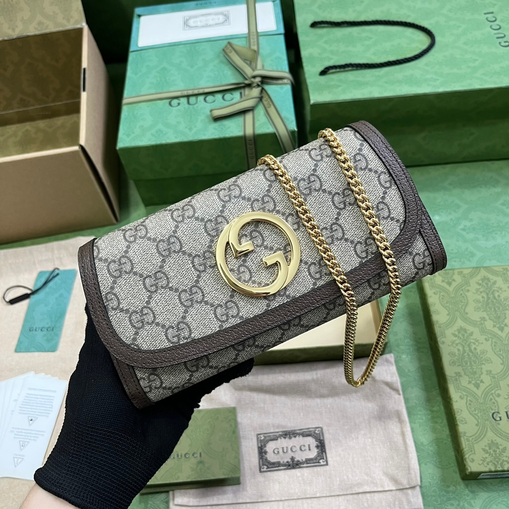 Gucci Blondie Continental Chain Wallet