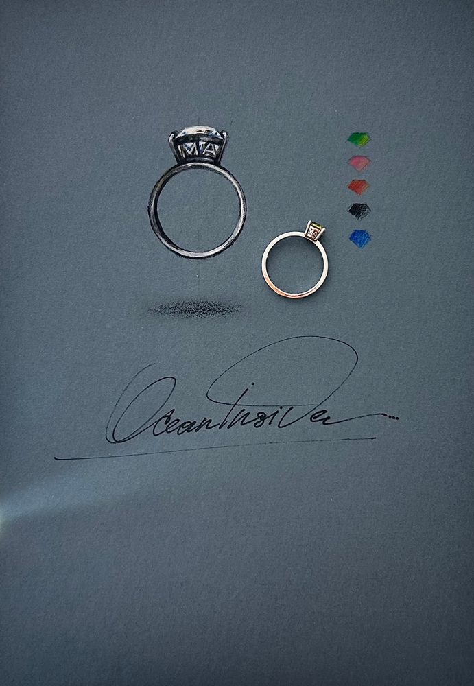 Кольцо "Мама" с бриллиантом 1 карат