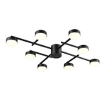 8186/8C COMFI LN26 247 черный, металл Люстра потолочная LED GX53 8*7W 220V DABRA