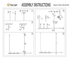 Kink Light 07618-180,36 Люстра Рия латунь L180