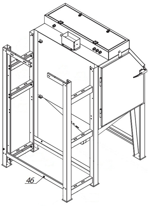 Поперечина задняя нижняя для cab-110, артикул 81800007