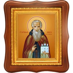 Никита Костромской, Боровский, Серпуховской преподобный. Икона на холсте.