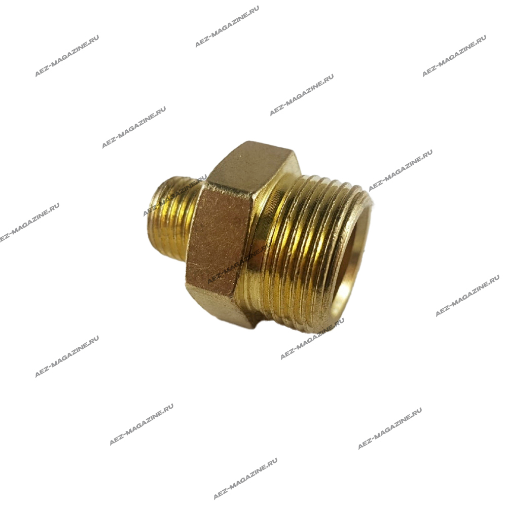 Переходник для китайских пеногенераторов, наружные резьбы 1/4(М13) и (М22) наружные