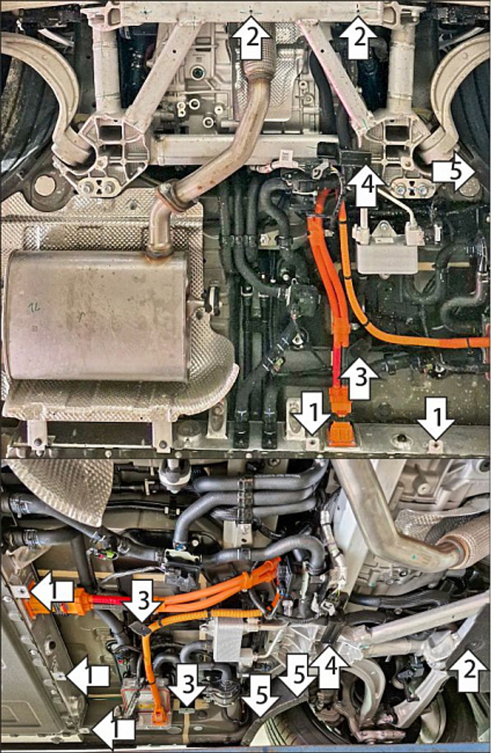 Защита силовых проводов. 4 мм, Алюминий для Voyah Free 2023-н.в., Motodor.348602