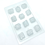 Форма для шоколада НОТЫ МИНИ, пластик (12 яч)