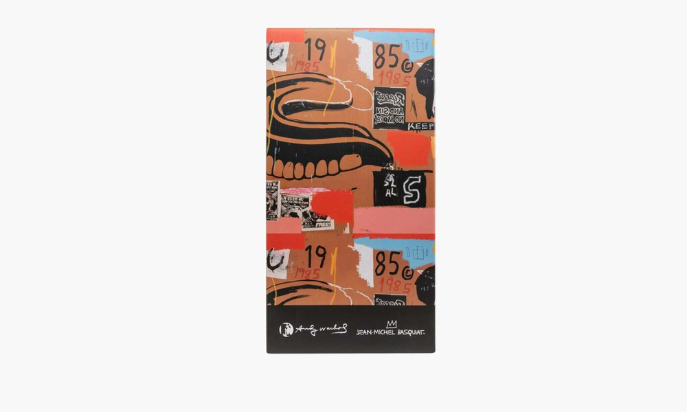Bearbrick Andy Warhol x Jean Michel Basquiat #2 "1000%"