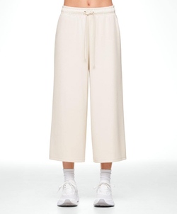 Oysho Укороченные широкие брюки из мягкого модала, каменный