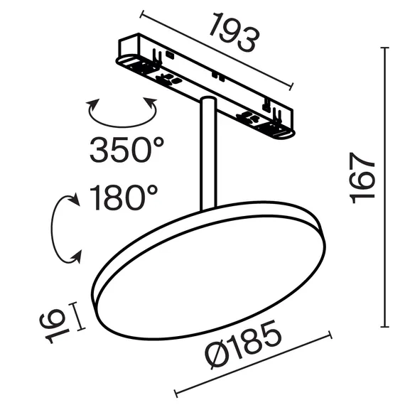 Трековый светильник Technical TR131-2-15W3K-B
