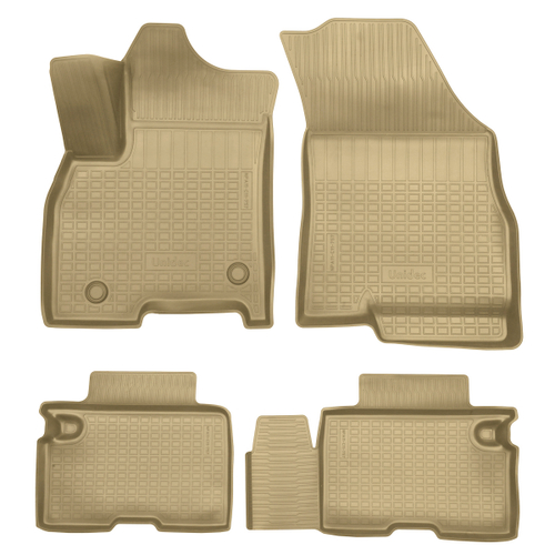 Ковры в салон Norplast/Unidec для Chery Tiggo 8 Pro MAX FL (2023-), Бежевый, 1,2 ряд, арт.NPA11-C11-757-B