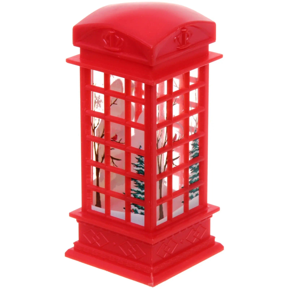 Сувенир с подсветкой «Телефонная будка» 5,2*11,5 см, Красный
