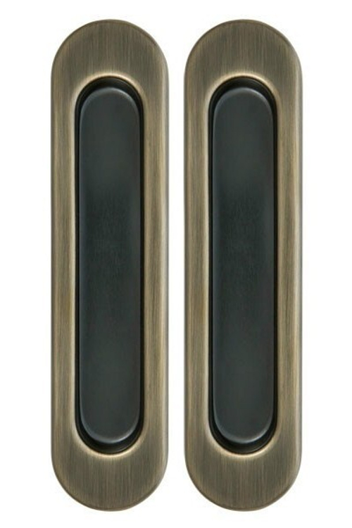 Ручка для раздвижных дверей Армадилло SH010-AB-7 (цена за комплект), цвет бронза (гарантия - 5 лет)