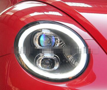 Передние фары Фольксваген Жук (Beetle) 2012-2019 V2 type [FULL LED;комплект Л+П; би LED линза; LED поворотник; яркие ходовые огни]