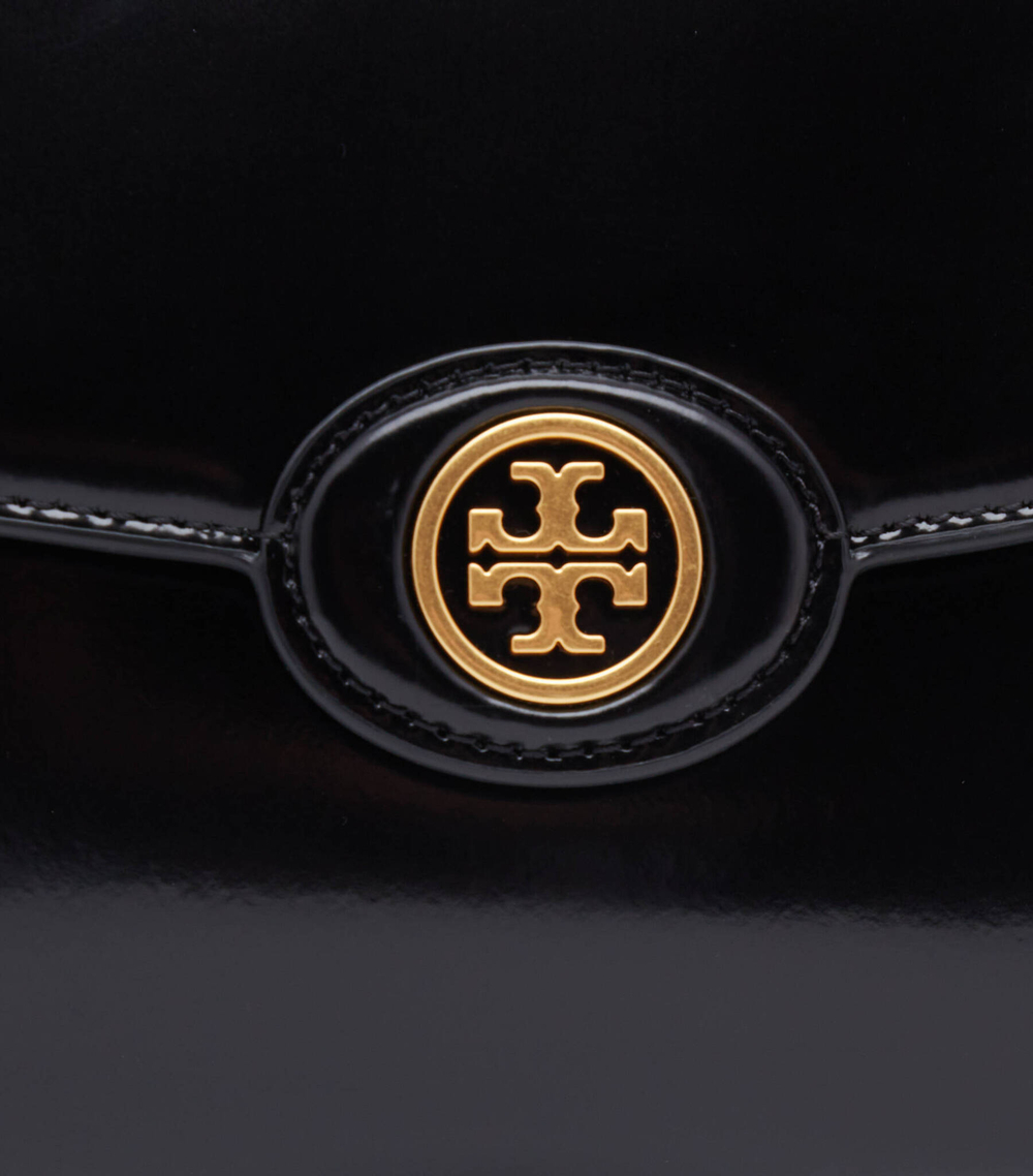 Кожаная сумка через плечо Robinson Spazzolato Convertible TORY BURCH - черный(143122)