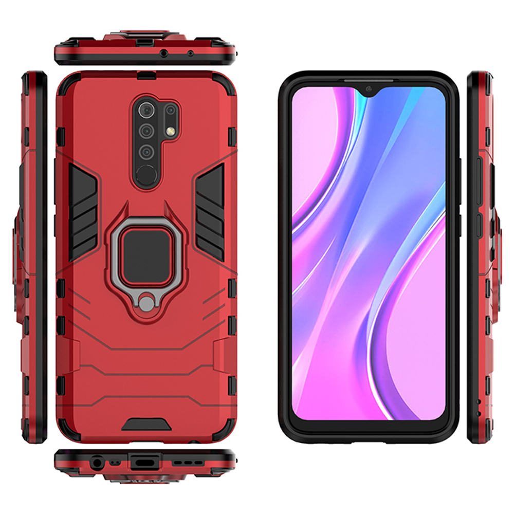 Противоударный чехол с кольцом Panther Case для Xiaomi Redmi 9