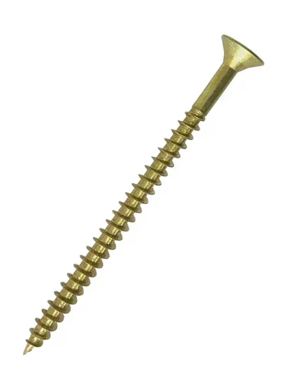 Саморез по дереву желтый оцинкованный 4,2х90мм (1 килограмм)