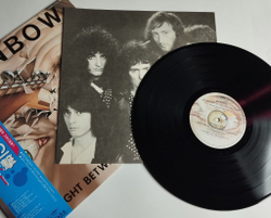 Винтажная виниловая пластинка LP Rainbow Straight Between The Eyes (Japan 1982) (Blue Obi)