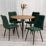 Стул обеденный Bari LT, велюр, Deep Forest (изумруд), 41х55х89 см