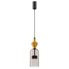 5046/12LB L-VISION ODL24 431 черный/светл.коричневый/металл/стекло/керамика Подвес LED 12W 4000К 1400Лм PALLETA