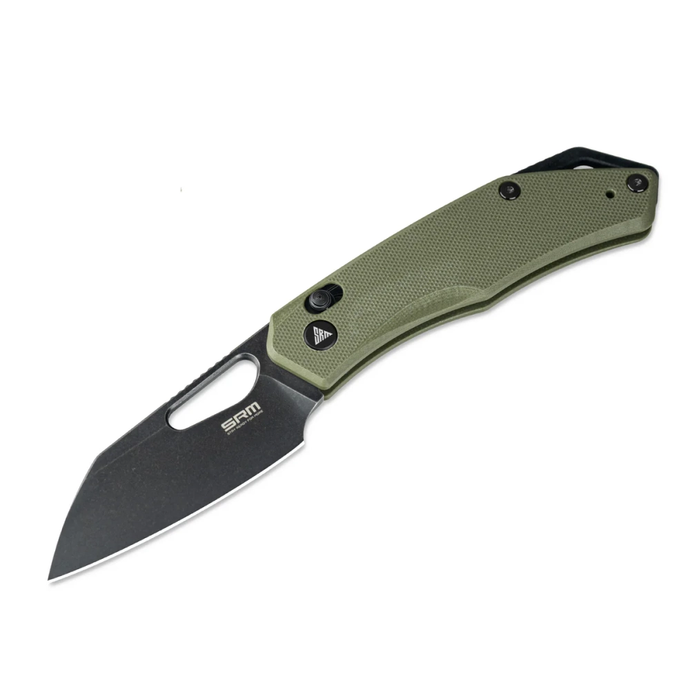 Нож складной SRM 261M-GP Cub PVD (154CM, Green G10)