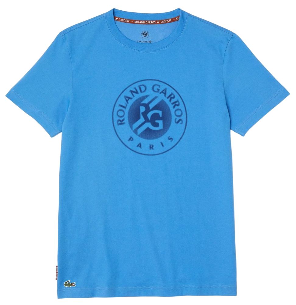 Футболка мужская теннисная Lacoste Roland Garros T-Shirt M - blue