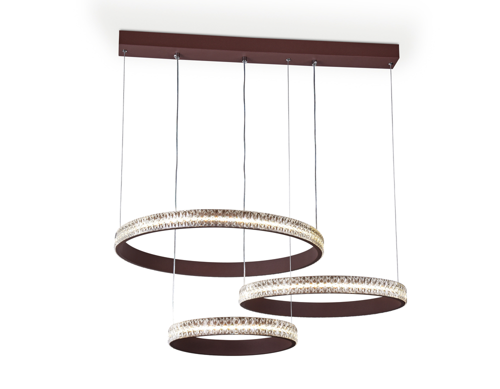 Потолочный светодиодный светильник с пультом FA6162 CF кофе 99W 720*500*900 (ПДУ РАДИО 2.4)