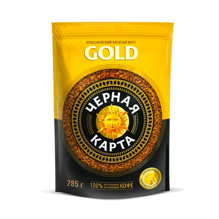 Кофе растворимый Черная Карта Gold, 240 г, пакет