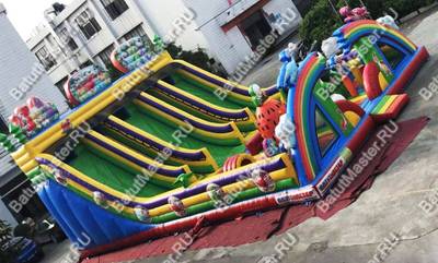 Коммерческий надувной батут "Дракончики"14*10*7,5 м