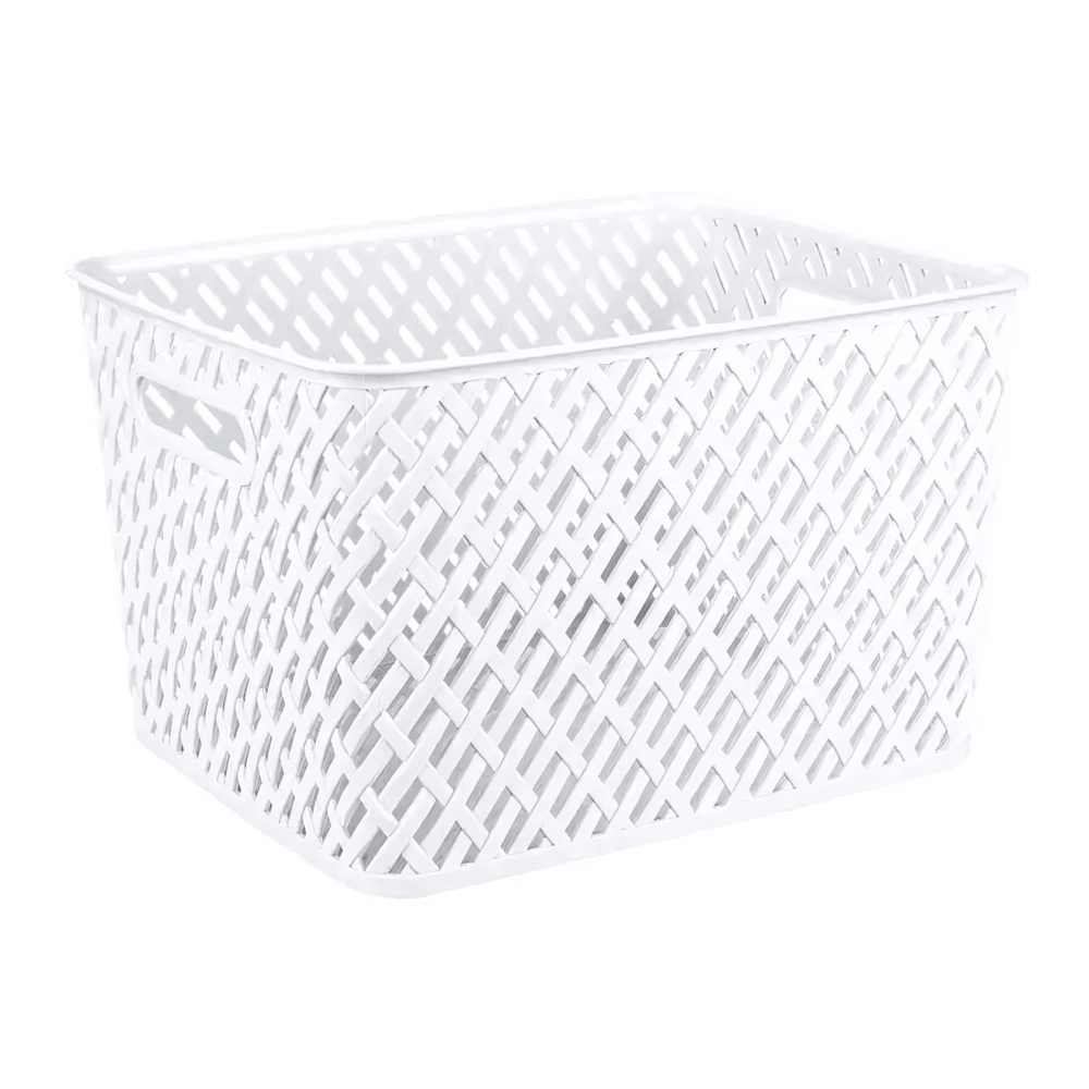 Корзина Плетенка (350х225) (белый)