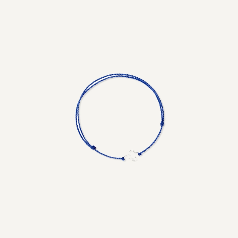 Браслет Сплетенный – Темно-синий