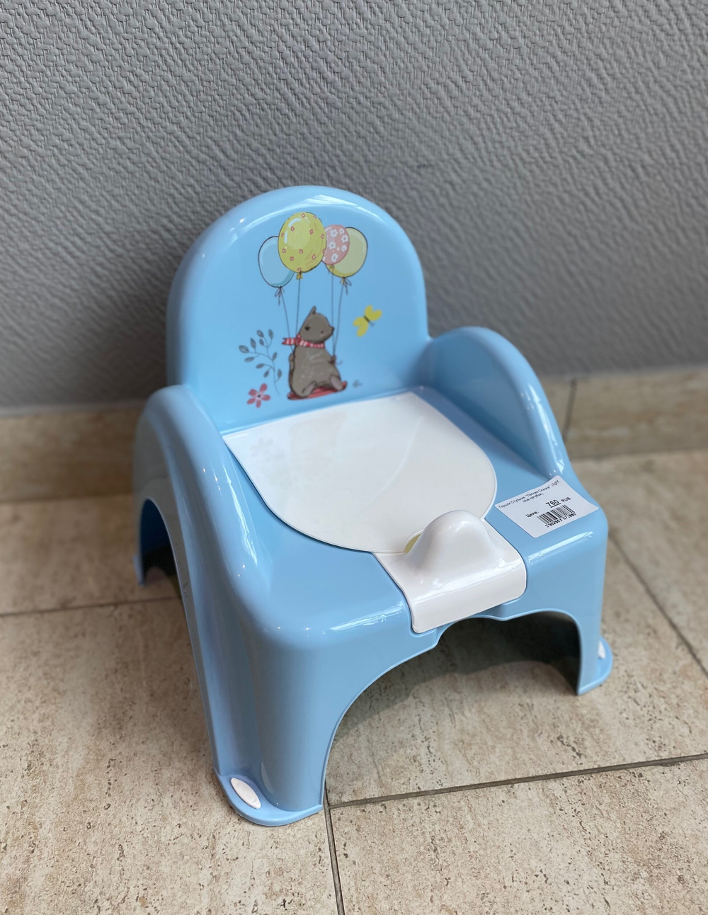 Горшок Стульчик  "Лесная Сказка"  (light blue-голубой)