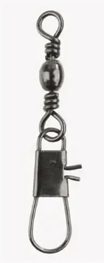 Вертлюг рыболовный  с карабином Mikado With Interlock Snap BN