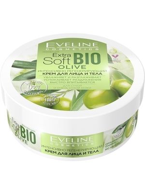 EVELINE Интенсивно регенерирующий крем для лица и тела серии Extra Soft Bio, 200мл