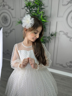 Пышное платье Уэнсдэй Аддамс (Wednesday Addams) в горох