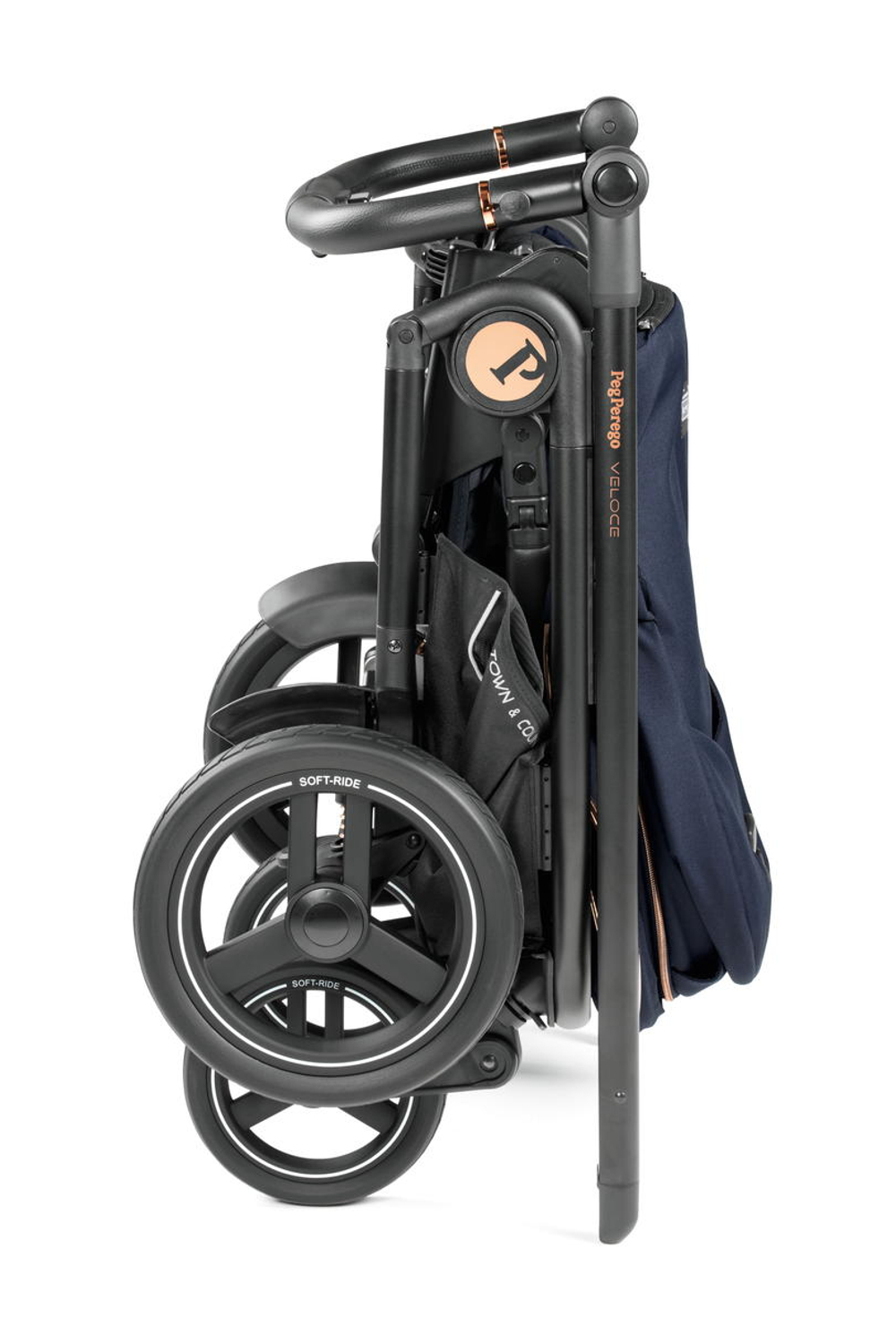 Коляска 2 в 1 Peg Perego Veloce TC Belvedere Blue Shine