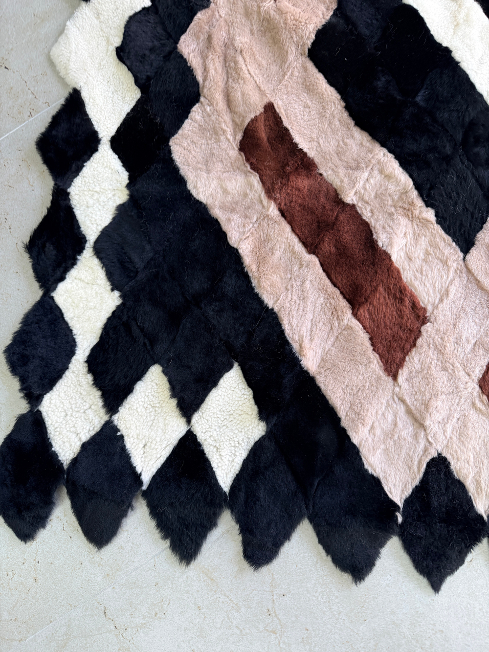 Покрывало меховое ковер из шкуры овчины