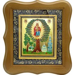 Елецкая-Черниговская икона Божьей Матери на холсте.