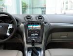 Магнитола для Ford Mondeo 4 2010-2014 (с климатом) - Kuberg ZF-1052A-Q6 вертикальный экран в стиле "Тесла" на Android 11, Быстрая, CarPlay, 4G SIM-слот