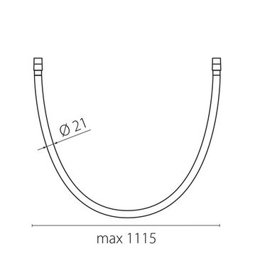 Светильник гибкий 1м 10W 4000K 270647 чёрный Due Hermes Lightstar
