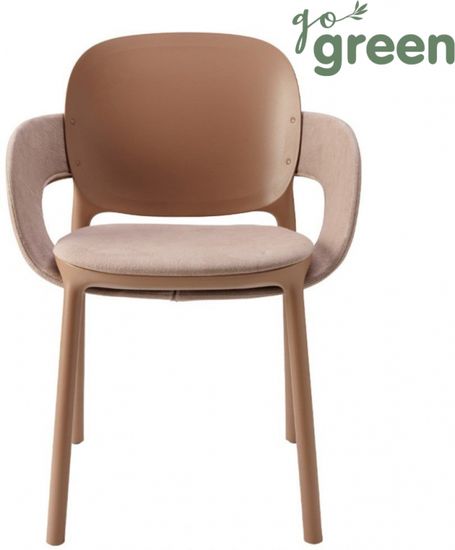 Кресло пластиковое с обивкой Hug