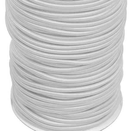 Шнур "Gamma" 4 мм, эластичный,  цв.001 белый