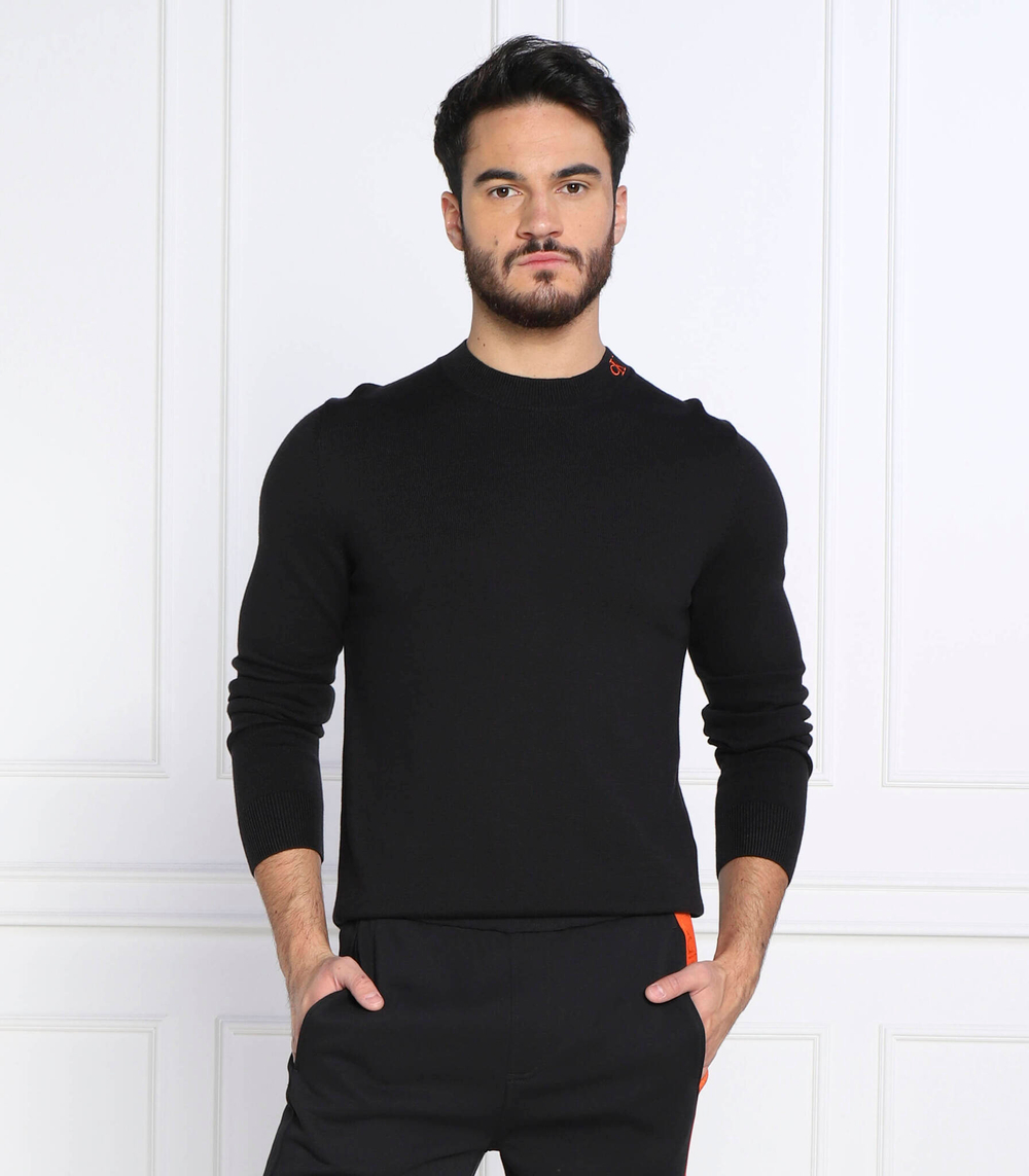 свитер institutional logo CALVIN KLEIN JEANS - черный(J30J322204)