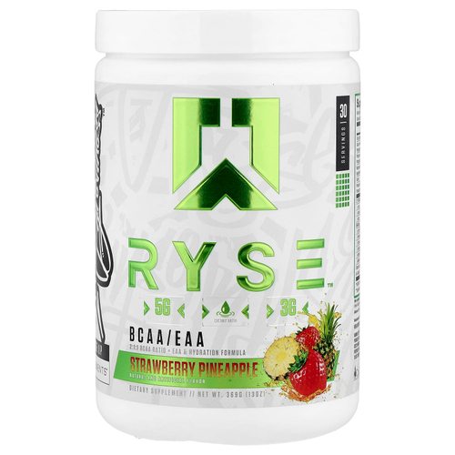 RYSE, BCAA/EAA, со вкусом клубники и ананаса, 369 г (13 унций)