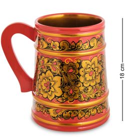 Народные промыслы ХЛ-041 Кружка 180*140 (Хохлома)