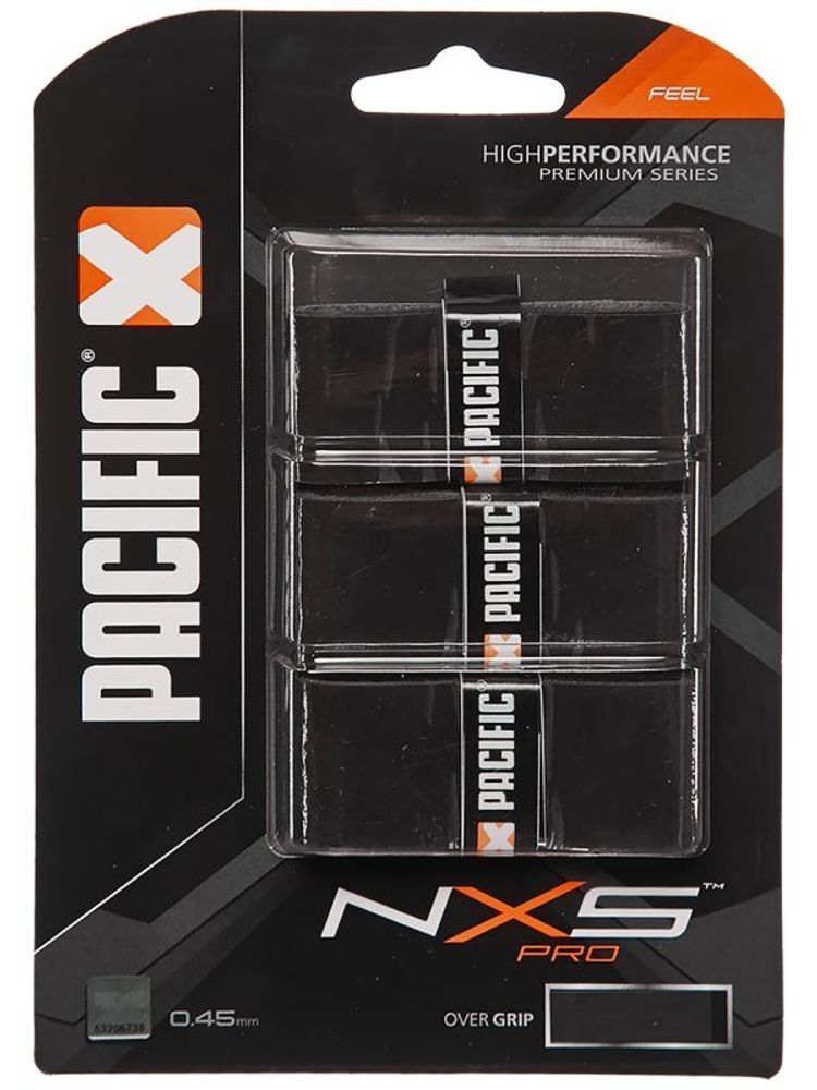 Намотки теннисные Pacific NXS Pro black 3P