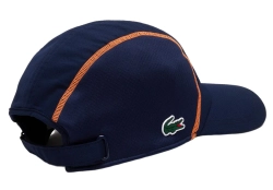Теннисная кепка Lacoste Tennis Mesh Panel - navy blue/orange