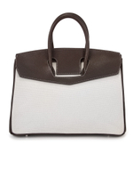 Сумка JECKY канва шоколадного цвета