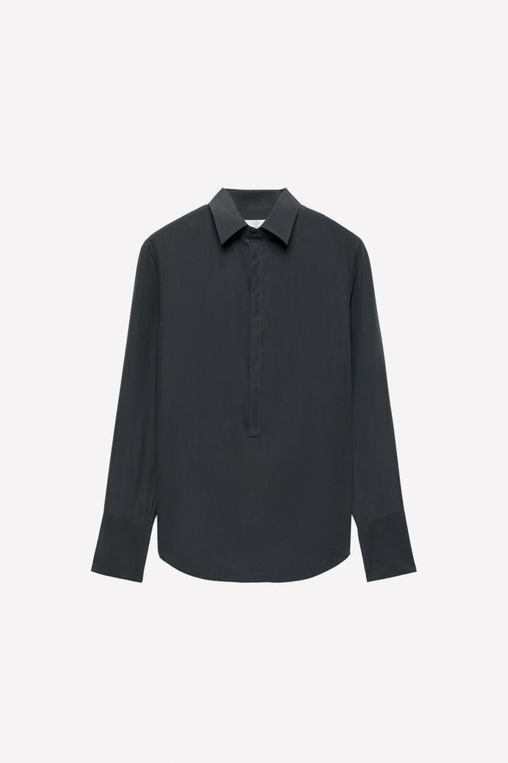 ZARA X LUDOVIC DE SAINT SERNIN РУБАШКА С ВОРОТНИКОМ ПОЛО, СИНИЙ/СЕРЫЙ