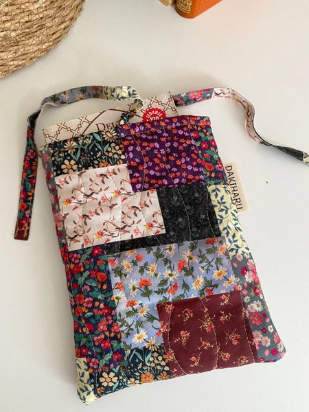 ПРЕДЗАКАЗ, ЛЕНИВЫЙ ПЭЧВОРК, бордовый, 100% хлопок, Handmade Fabrics 3