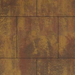 Тротуарная плитка КВАДРАТ 500х500 мм - Листопад гладкий Осень