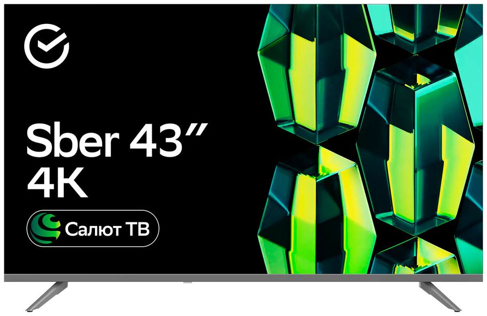 ЖК телевизор Sber SDX-43U4014(UHD Smart,Салют ТВ,frameless)